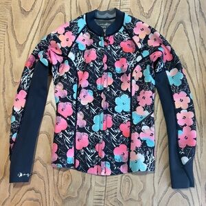 Billabong Warhol Peeky Wetsuit Jacket Size 10 (AU 14) Rashguard